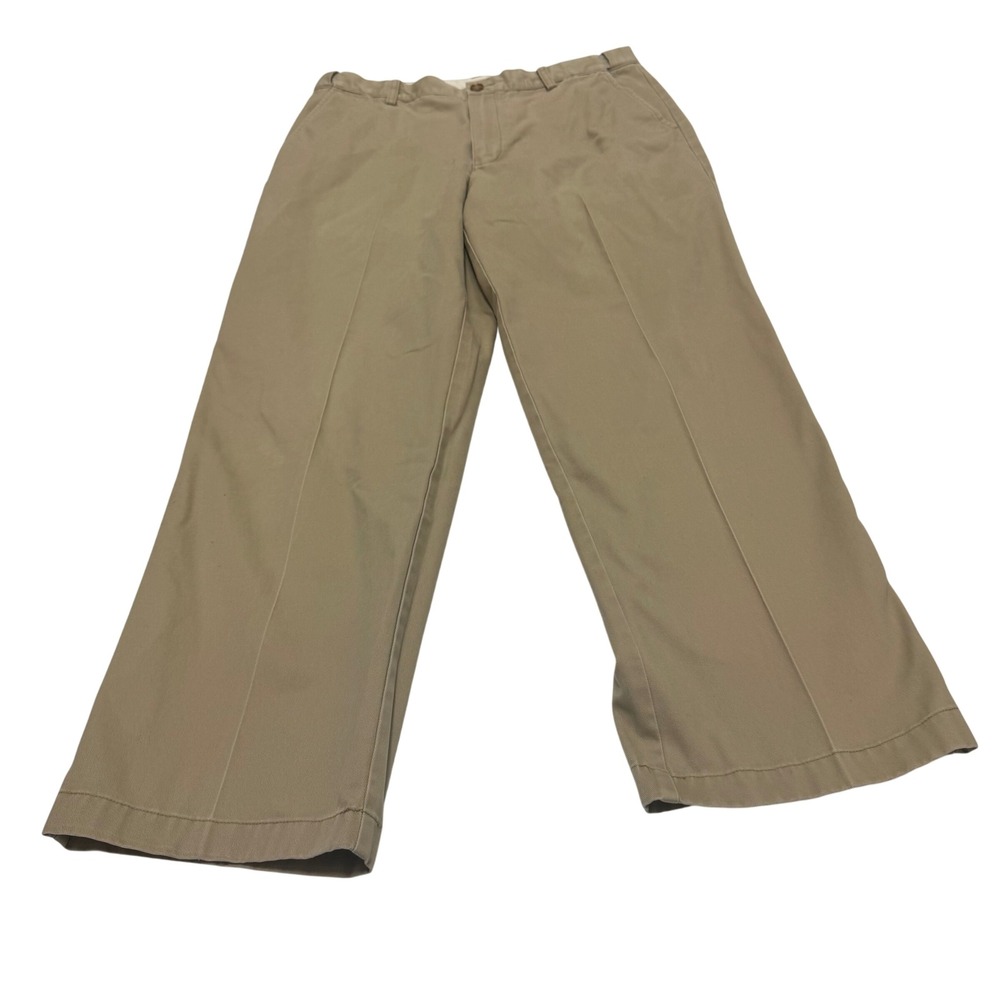 LL Bean Comfort Waist Khaki Chino Pants Mens 34x29 Tan Cotton Twill‎ 245698